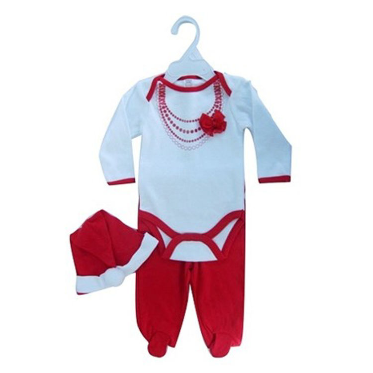 Picture of BG12X GIRLS CHRISTMAS SET GROW AND PANTS -COTTON THERMAL